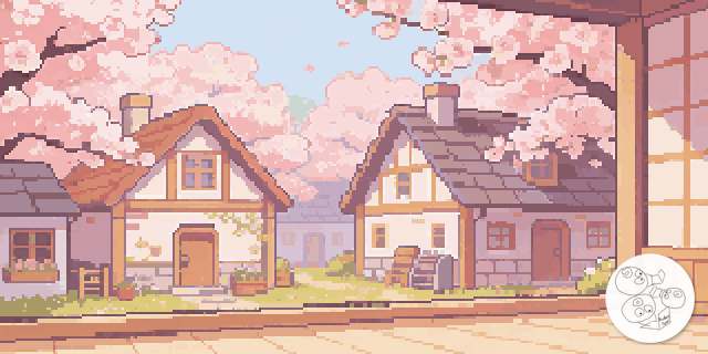 village_spring_blossom