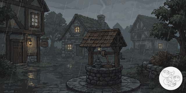 village_square_rain