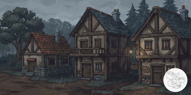 village_street_rain