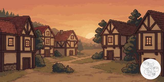 village_sunset