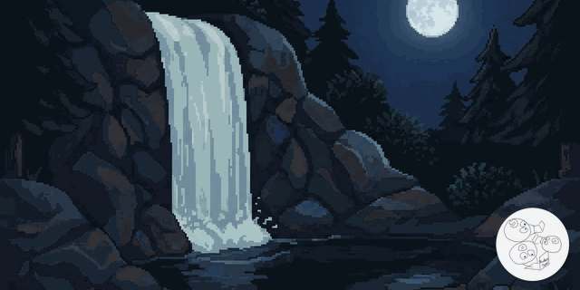 waterfall_night