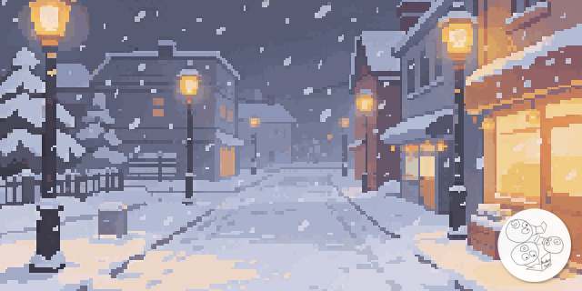 snow_town_night