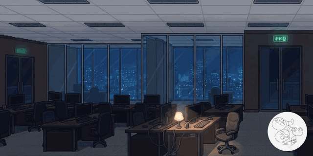 off_open_desk_night