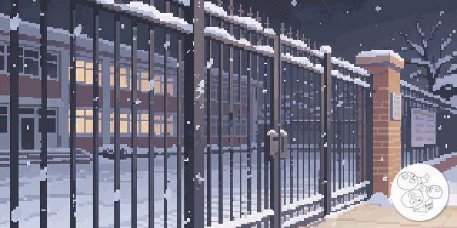 gate_snow_evening