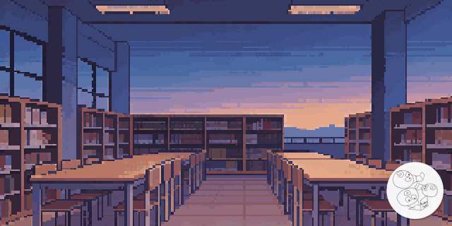 library_dusk