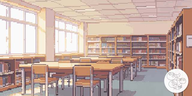 library_morning
