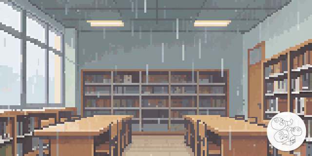 library_rain