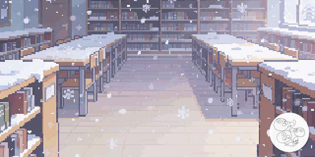 library_snow