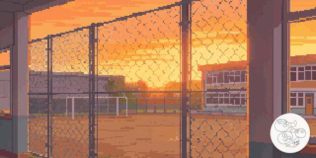 schoolyard_sunset