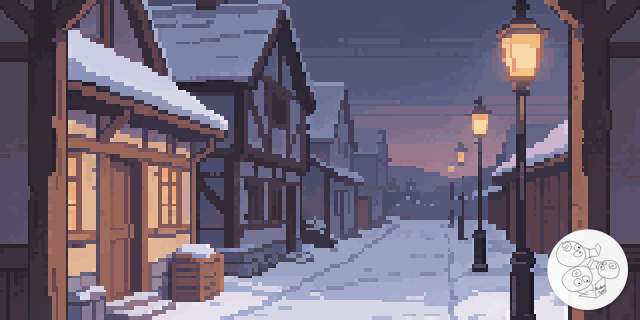 lantern_lane_snow_dusk